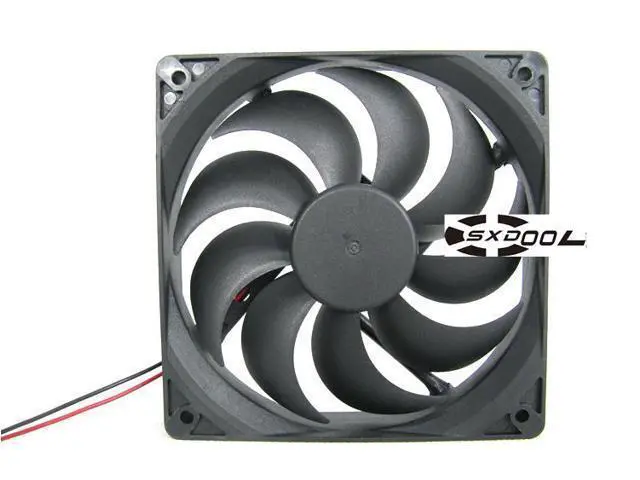 Alt view image 4 of 5 - Delefun DLF12025B28L 1225 12CM 28V 0.2A Durable Double Ball Power Amplifier Cooling Fan Sickle Blade 2500RPM
