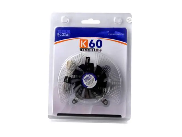 Alt view image 5 of 6 - K60 Graphics Card Cooler Graphics Cooling Fan 60mm Quiet Desktop Video Card Heatsink GPU Radiator