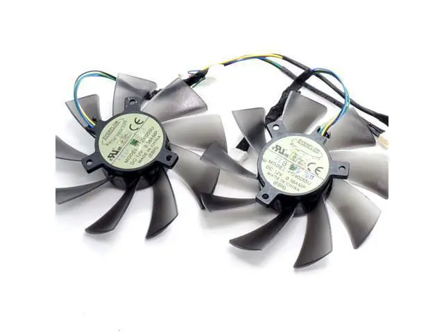 Alt view image 4 of 6 - video card fan R9-290X/280X R9-270X R7-260X GAMING Graphics card fan Mining fans T129025SU Diameter 93mm 12V 0.38A
