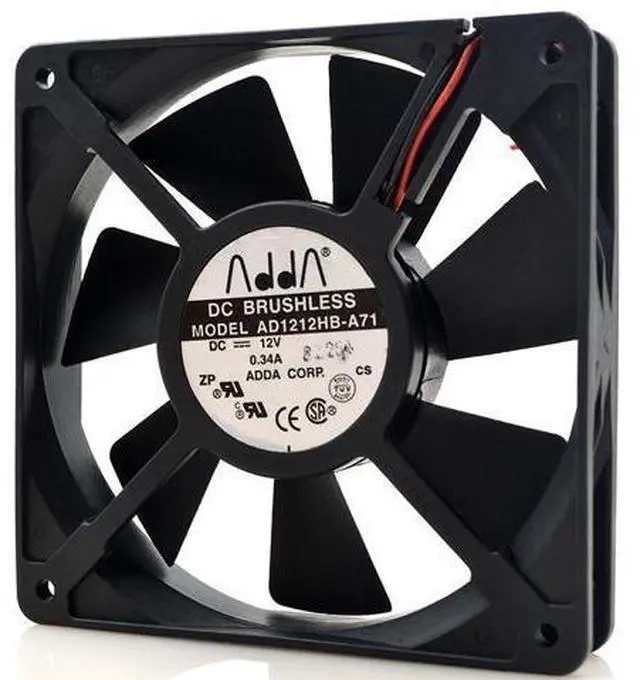Main image of 12cm ADDA AD1212HB-A71 120*120*25mm DC 12V 0.34A 2wire case cooling fan