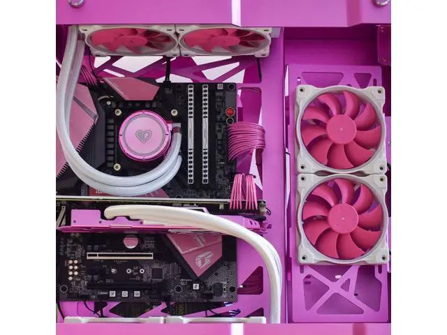 Alt view image 4 of 7 - ID-COOLING ZF-12025-PINK Case Fan 120mm 5V 3 PIN Addressable RGB Cooling Fan MB Sync, 4 PIN PWM Speed Control Fans for Radiator/CPU Cooler/Computer Case