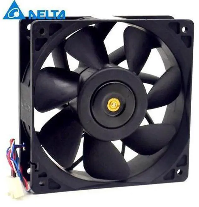 Alt view image 2 of 5 - NEW original DELTA QFR1212GHE 12cm 12038 2.7A 120*120*38mm DC 12V 4-pin PWM Speed cooling fan