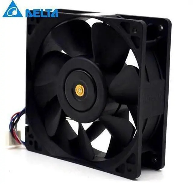 Alt view image 5 of 5 - NEW original DELTA QFR1212GHE 12cm 12038 2.7A 120*120*38mm DC 12V 4-pin PWM Speed cooling fan