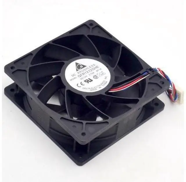 Alt view image 5 of 6 - Delta QFR1212GHE 12V 2.70A 12038 12CM 6000RPM server fan cooling
