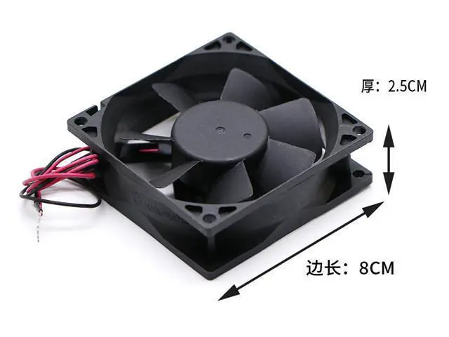 Alt view image 3 of 4 - Adda AD0824LS-A70GL 8025 24V 0.09A 8CM cm Mute Converter Cooling Fan