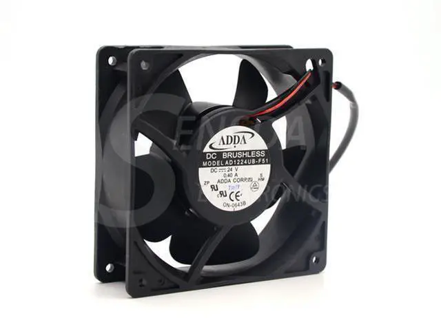 Main image of ADDA AD1224UB-F51 12cm inverter fan 12038 DC 24V 0.40A 120*120*38 mm axial fan server inverter cooling fan case square cooler