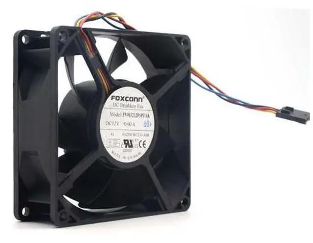 Main image of FOXCONN PV903212PSPF 0A 9232 9032 12V 0.6A 83CFM PWM axial fan WC236-A00 9cm case cooling fan