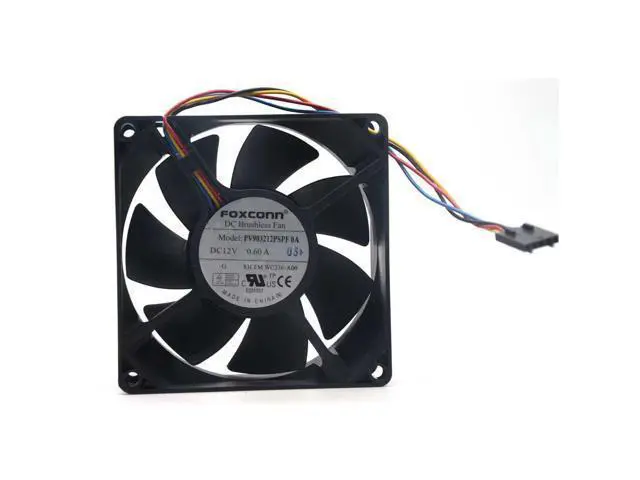Alt view image 2 of 5 - FOXCONN PV903212PSPF 0A 9232 9032 12V 0.6A 83CFM PWM axial fan WC236-A00 9cm case cooling fan