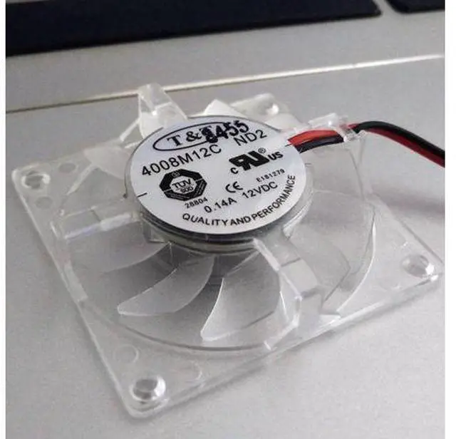 Main image of T&T 4008M12C ND2 4CM 4008 4009 DC12V 0.14A 2-wire graphics card cooling fan 40mm ceiling fan