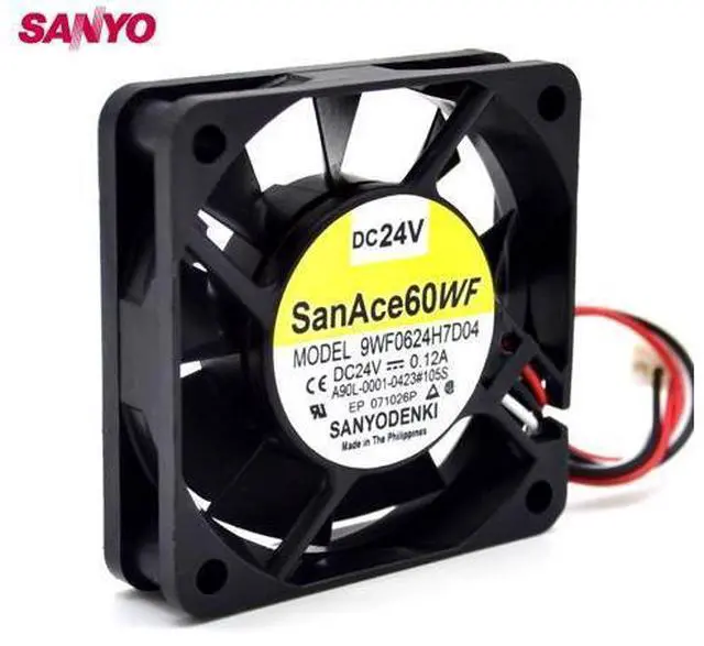 Main image of cooling fan 9WF0624H7D04 A90L-0001-0423#105S 24V 0.12A 6015 6cm