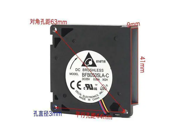 Alt view image 3 of 5 - For BFB0505LA-C 50mm fan 5V 0.09A 5010 side turbine blower 5CM\/cm fan