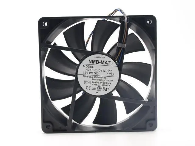 Alt view image 5 of 6 - NMB-MAT 4710KL-04W-B56 12cm 12025 120mm DC 12V 0.72A 4-wire PWM case cooling fan