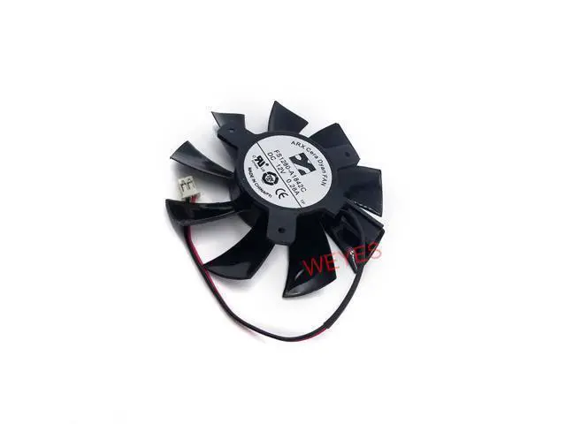 Alt view image 3 of 3 - For ARX FS1280-A1842C DC 12V Dia. 75mm C.T.C 40mm 2-Wire Server Frameless Fan