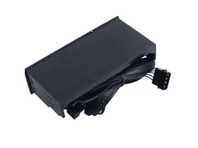 Alt view image 4 of 5 - 5.25 inch 12V PC Computer Fan Controller 3 Fan Speed Controller Temperature Sensor LCD Digital Display Front Panel PC