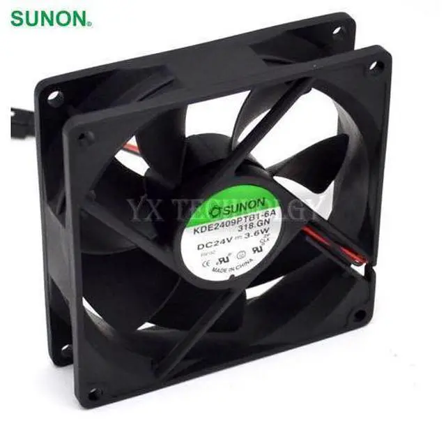 Main image of SUNON 9CM 92*92*25MM 9.2CM 9225 KDE2409PTB1-6A 24V 3.6W Cooling Fan case fan server fan