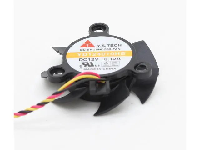 Alt view image 3 of 6 - 4CM Y.S Tech MW-410M12S 4010 DC12V 0.12A YD124010HB Video Axial Graphics Card Cooling Fans