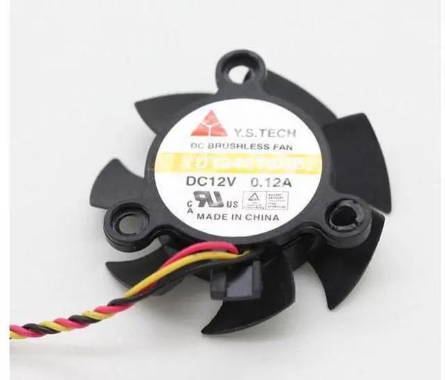 Main image of 4CM Y.S Tech MW-410M12S 4010 DC12V 0.12A YD124010HB Video Axial Graphics Card Cooling Fans