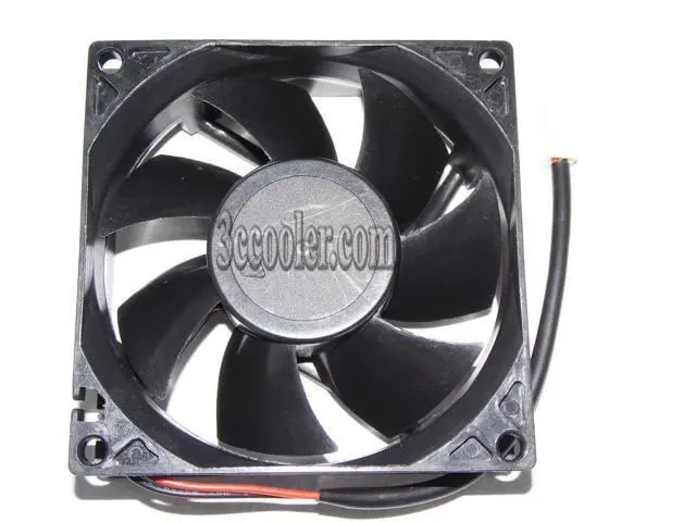 Alt view image 2 of 2 - Power Logic 80*25mm PL80S12H 12V 0.17A 2 wires 2 pins 8cm case fan cpu cooler