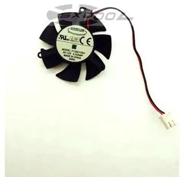 Main image of New T125010SU diameter 47MM, hole pitch 39MM 12V 0.32A hydraulic mute graphics fan