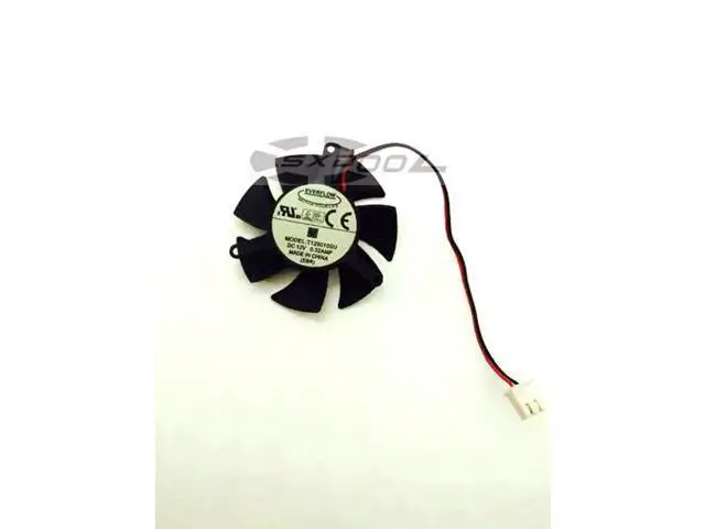 Alt view image 2 of 2 - New T125010SU diameter 47MM, hole pitch 39MM 12V 0.32A hydraulic mute graphics fan