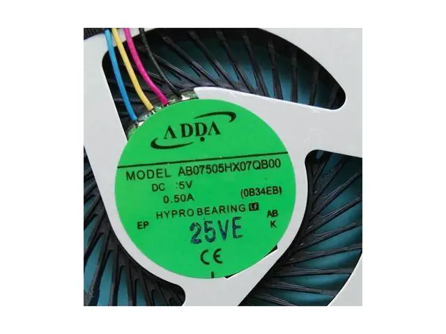 Alt view image 2 of 3 - New and Original CPU fan for ADDA AB07505HX07QB00 0B34EB laptop CPU cooling fan cooler 13N0-9ZP0J01