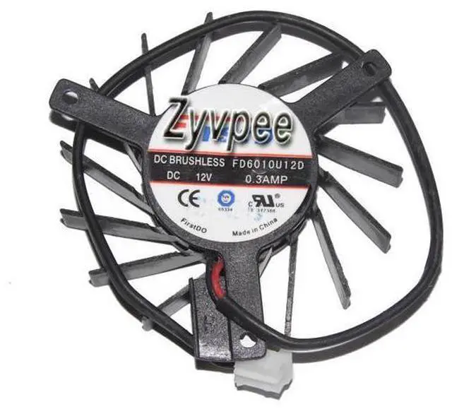 Main image of FirstD FD6010U12D 12V 0.3A 2Wire 2 Pins Connector Cooling Fan,VGA Fan