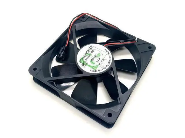 Alt view image 3 of 4 - 120mm fan New 12025 fan rdm1225b 12V computer power supply chassis cooling fan 12cm
