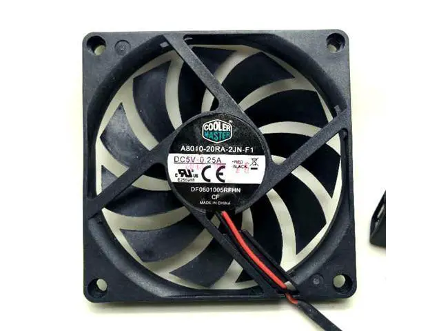 Alt view image 5 of 5 - 2pcs/pair slim USB fan 80mm*10mm DC5V A8010-20RA-2JN-F1 5V 0.25A 8010 8CM Ultra-thin silence cooling fan