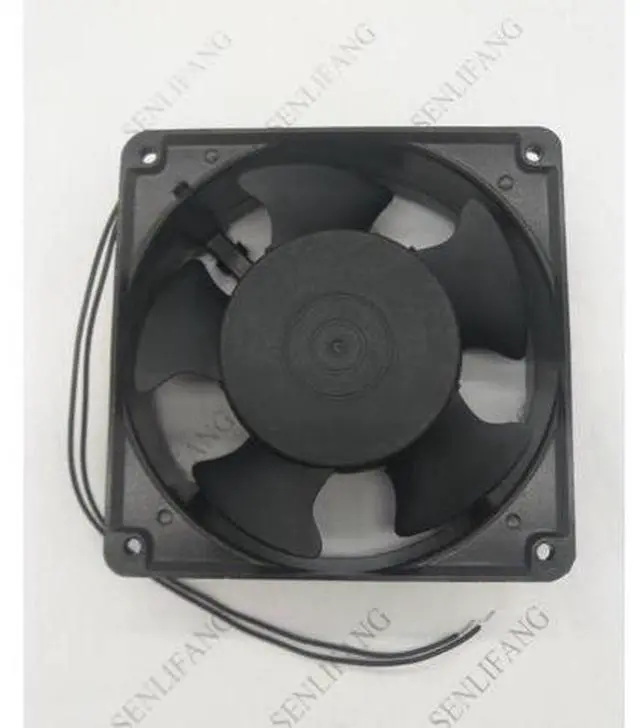 Alt view image 2 of 2 - FM12038A2HSL AC 220V 240V 0.14A 12038 12CM 120*120*38mm 2 Wires Axial Cooling Fan