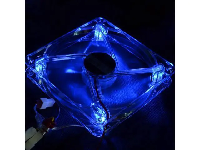 Alt view image 3 of 4 - Blue or red pc fan 140mm pc case cooling fans Best silent quiet 14cm DC 12V 2Lines 4D plug computer coolers