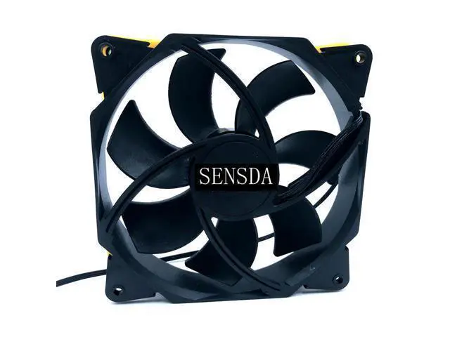 Alt view image 2 of 5 - New F123 computer case 12 V power supply fan Ultra-quiet 12 cm Cooling Fans hydraulic bearing speed 1200 super mute 47CFM