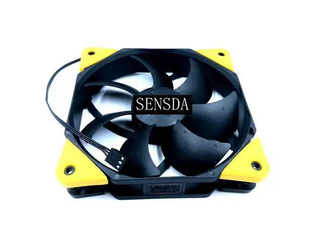 Alt view image 4 of 5 - New F123 computer case 12 V power supply fan Ultra-quiet 12 cm Cooling Fans hydraulic bearing speed 1200 super mute 47CFM