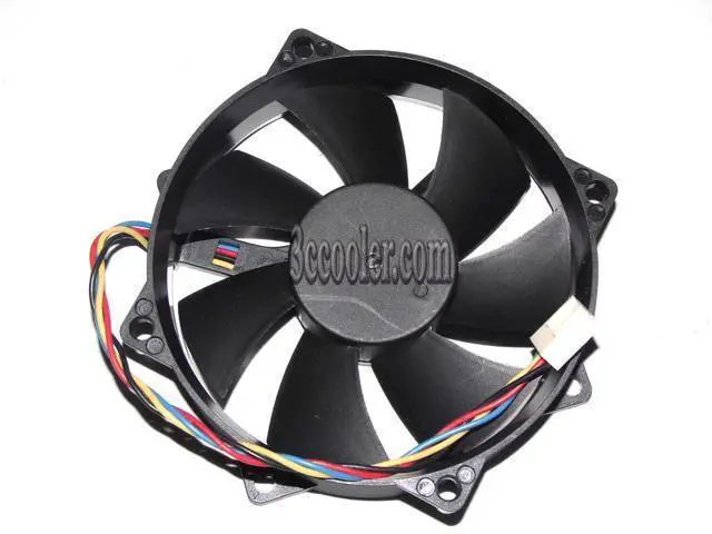 Alt view image 2 of 2 - New & Original EVERFLOW 9225 F129025BU 12V 0.38A 4 wires 4 pins cpu cooler with 8 mounting-holes