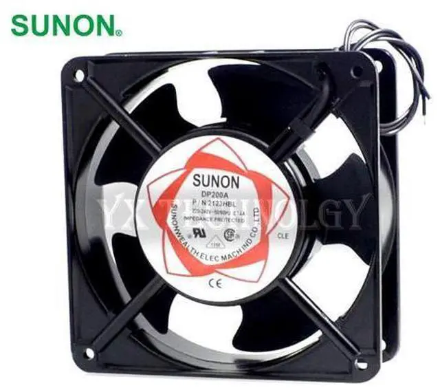 Main image of Sunon DP200A P/N 2123HBL 2123HSL 2123XBL 2123XSL 12038 120*120*38MM 12CM cooling fan