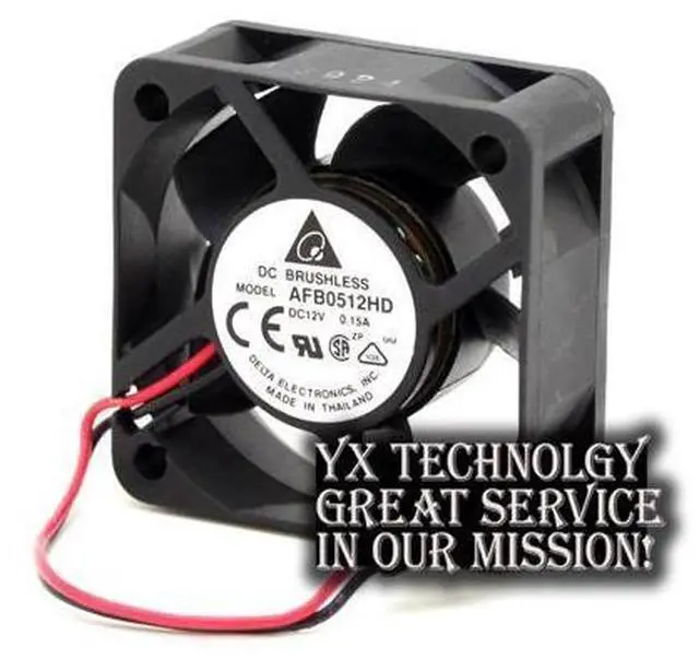 Alt view image 4 of 6 - Delta 5CM AFB0512HD 12V 0.15A 5020 dual ball bearing cooling fan 50 * 50 * 20mm