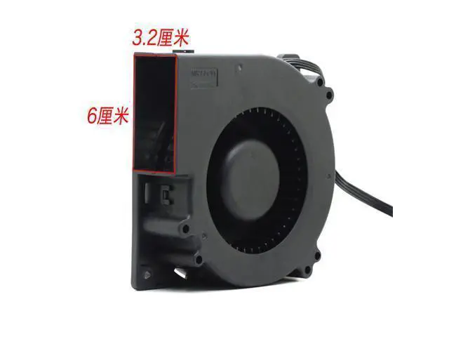 Alt view image 5 of 5 - 1pcs PFC0321B3-C03U-S9D 12V 3.39W blower Turbine Cooling Fan 12032 120mm 120*120*32mm