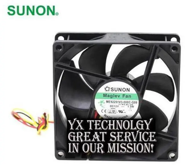 Main image of SUNON ME92251V3-000C-G99 12V 9225 1.3W speed cooling fan 92*92*25mm