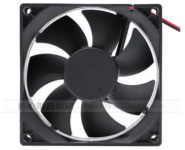 Alt view image 2 of 2 - Tianxuan TX9025L18S DC 18V 0.14A 90x90x25mm 2-Wire Server Cooling Fan