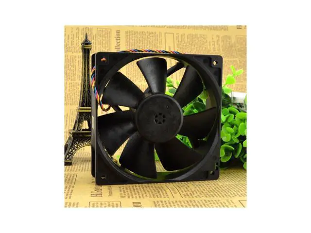 Alt view image 4 of 4 - Delta 12CM 12038 12V 1A AUC1212DE 4-wire PWM mute large air volume chassis cooling fan