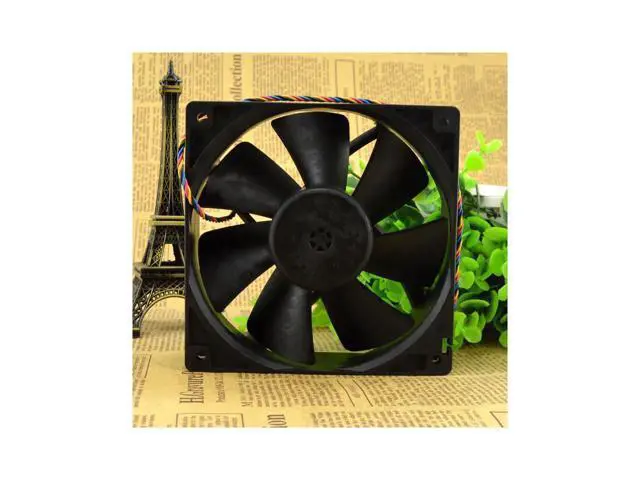 Alt view image 3 of 4 - Delta 12CM 12038 12V 1A AUC1212DE 4-wire PWM mute large air volume chassis cooling fan
