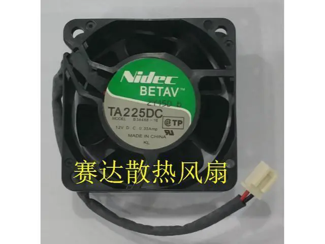 Alt view image 4 of 4 - NIDEC TA225DC B34468-16 12V 0.33A 60*60*25MM 6cm Cooling fan