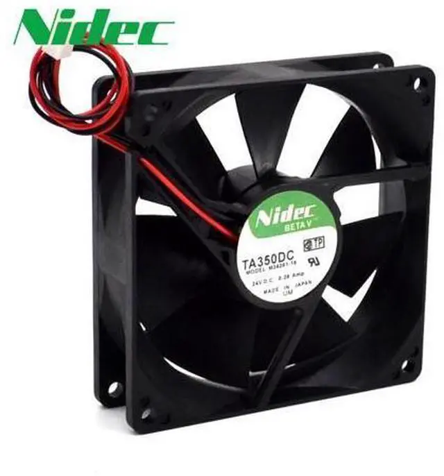 Main image of Nidec orginal 90*90*25mm 2-wire TA350DC M34261-16 9025 24V 0.28A double ball inverter welding machine cooling fan