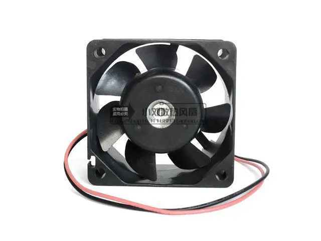 Alt view image 4 of 4 - 6025 14v 0.19A double ball bearing cooling fan 109R0614D403 2 wires 60*60*25MM