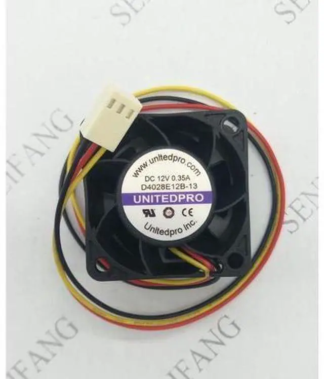 Main image of D4028E12B-13 DC 12V 0.35A 3-wier 40x40x28mm Server Cooler Fan