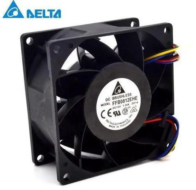 Main image of Hot sell 8cm 8038 12V 1.35A FFB0812EHE dual ball bearing PWM fan speed control for delta