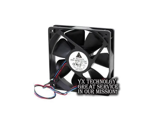 Alt view image 3 of 6 - Delta WFB1212H-FOO 12v 0.45A 120*120*25mm speed winds of chassis double ball bearing fan for
