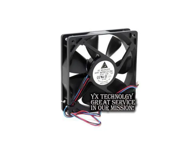 Alt view image 2 of 6 - Delta WFB1212H-FOO 12v 0.45A 120*120*25mm speed winds of chassis double ball bearing fan for