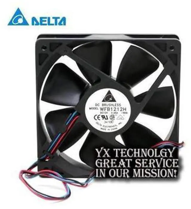 Main image of Delta WFB1212H-FOO 12v 0.45A 120*120*25mm speed winds of chassis double ball bearing fan for