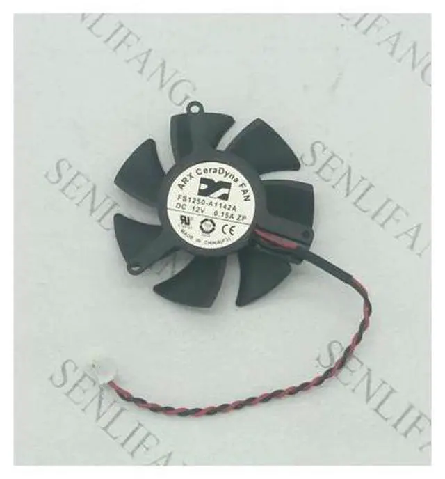 Main image of For ARX FS1250-A1142A FS1250A1342A DC 12V 0.15A 2-wire Server Round Fan
