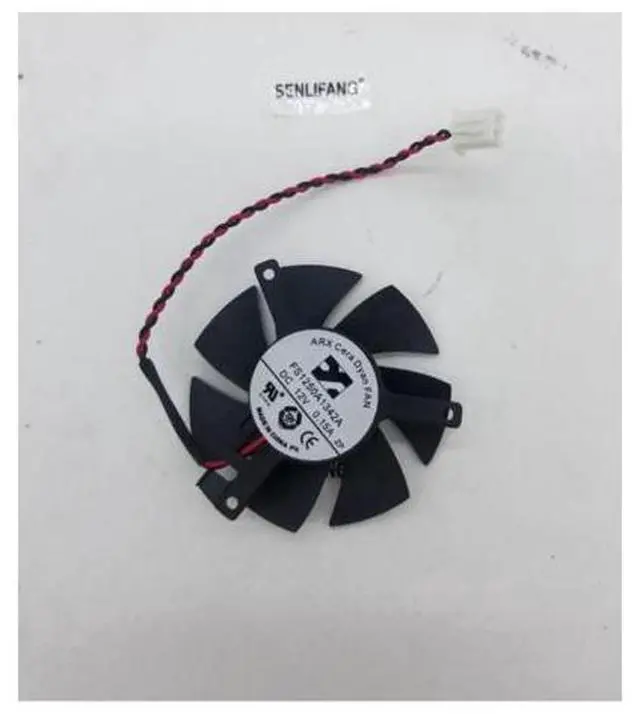 Alt view image 3 of 3 - For ARX FS1250-A1142A FS1250A1342A DC 12V 0.15A 2-wire Server Round Fan